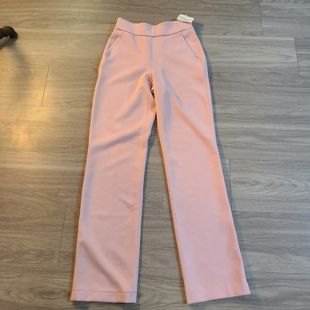 lululemon athletica Womens XXS Soft Pink Softstreme HR Straight-Leg Pants *NWT*
